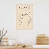 Impressions d'art de Matisse - Dessin au trait d'u (Cuisine)