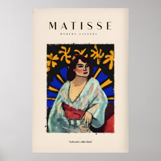 Impressions d'art de Matisse - Femme Robe Abstrait (Devant)
