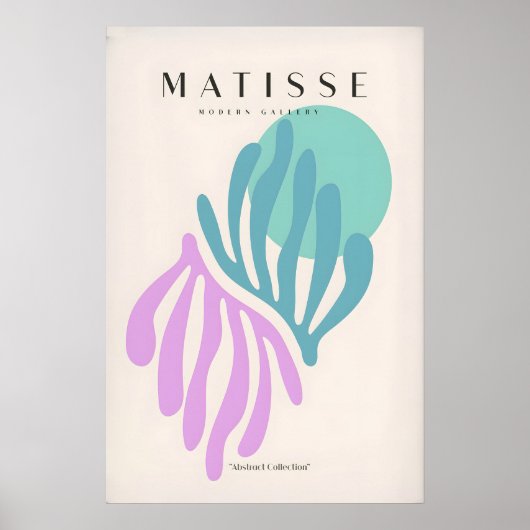 Impressions d'art de Matisse - Feuilles Abstraites (Devant)