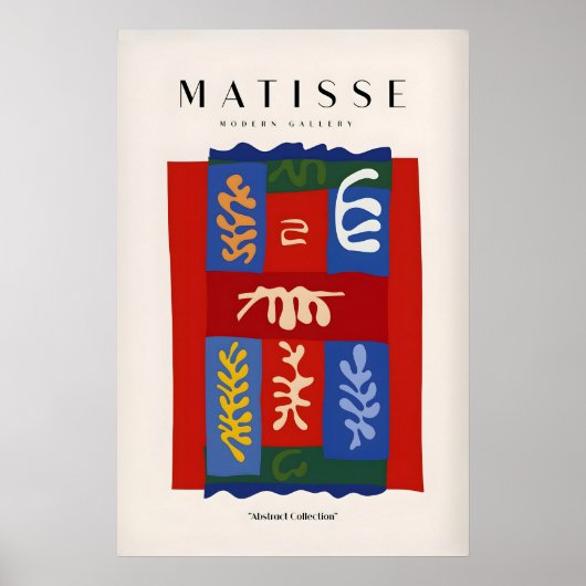 Impressions d'art de Matisse - Figure abstraite bl (Devant)