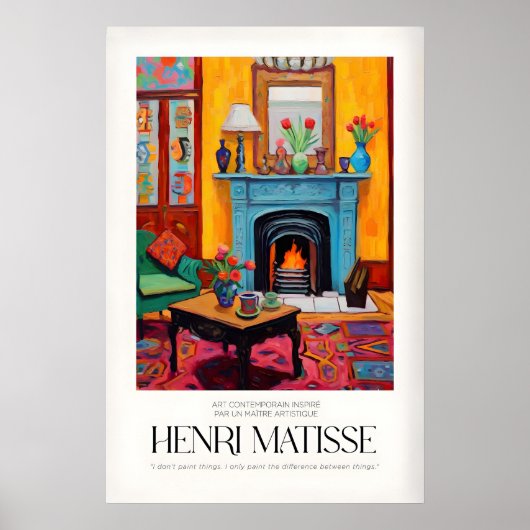 Impressions d'art de Matisse - Intérieur de chemin (Devant)