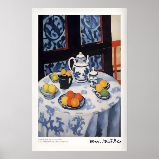 Impressions d'art de Matisse - Nature morte Nappe (Devant)
