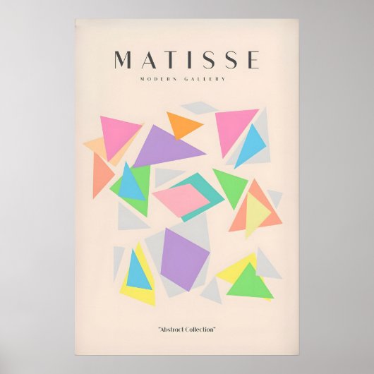 Impressions d'art de Matisse - Triangles géométriq (Devant)