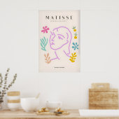 Impressions d'art de Matisse - Visage abstrait d'a (Cuisine)