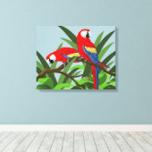 Impressions d'art de perroquet (Insitu (Plancher de Bois))