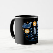 Impressions d'art populaire scandinave | Mug décor (Devant gauche)