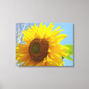 Impressions d'art sur toile Tournesol brillant Flo