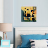 Impressions de feuilles de composition géométrique (In situ (chambre))