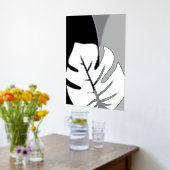 Impressions de feuilles Tropicana Argent (Couchage (Cuisine))