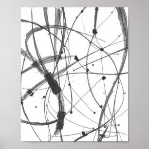 Impressions de lignes d'art abstrait moderne sur t
