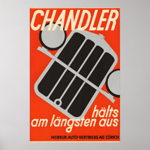 Impressions de posters vintage de Chandler Auto