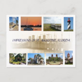 Impressions de St Augustine, Floride Carte postale (Devant)