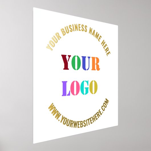 Impressions de texte du logo de l'entreprise perso (Poser)