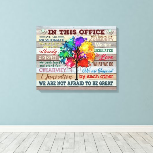 Impressions De Toile Dans Ce Bureau (Insitu (Plancher de Bois))