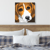 Impressions de toile d'art beagle (Insitu(Chambre))