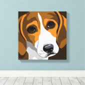 Impressions de toile d'art beagle (Insitu (Plancher de Bois))