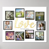 Impressions Dorure 10 Collage Photo Amour Personnalisé (Recto)