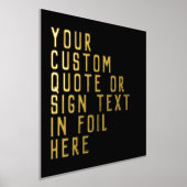 Impressions Dorure 12x12 Black GOLD Custom Sign Quote Bold Block Poli (Poser)
