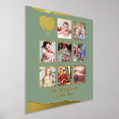 Impressions Dorure 12x12 Photo Collage d'or Sage d'huile d'olive vert (Poser)