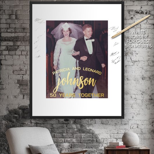 Impressions Dorure 50 ans ensemble - Anniversaire Mariage Photo