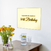 Impressions Dorure 50e anniversaire Gold et Black Bienvenue (Couchage (Cuisine))