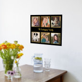 Impressions Dorure 6 Photo Collage de texte personnalisé Black Gold (Couchage (Cuisine))