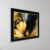 Impressions Dorure abstrait chic noir floral (Poser)