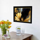 Impressions Dorure abstrait chic noir floral (Couchage (Cuisine))