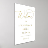 Impressions Dorure Affiche de bienvenue d'événement Foil Script simpl (Poser)