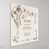 Impressions Dorure Affiche de bienvenue d'or Mariage de l'ornement vi (Poser)