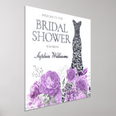 Impressions Dorure Affiche de bienvenue Fête des mariées Lavender & S (Poser)