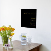 Impressions Dorure Affiche de bienvenue mariage minimum Black Real Go (Couchage (Cuisine))