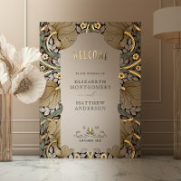 Affiche de bienvenue Mariage Pimpernel William Mor