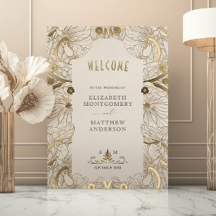 Impressions Dorure Affiche de bienvenue Mariage Pimpernel William Mor
