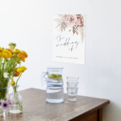 Impressions Dorure Affiche de bienvenue Mariage Rose Silver Foil Dust (Couchage (Cuisine))