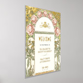 Impressions Dorure Affiche de bienvenue Peonies Gold Mariage (Poser)