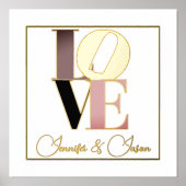 Impressions Dorure Aimer avec du texte personnalisé (Recto)