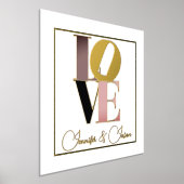 Impressions Dorure Aimer avec du texte personnalisé (Poser)