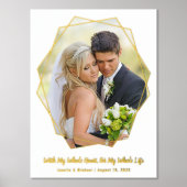 Impressions Dorure Ajouter votre propre photo Mariage Real Gold Foil  (Recto)