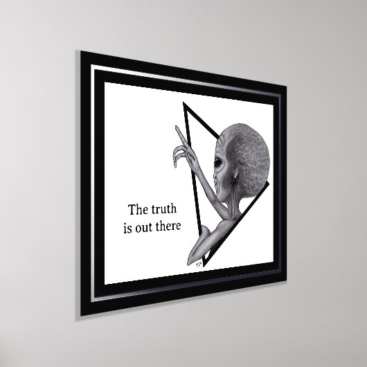 Impressions Dorure Alien gris, la vérité est là (Poser)