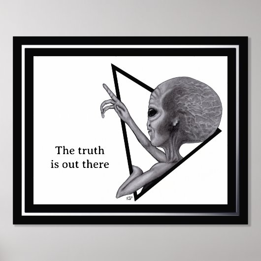 Impressions Dorure Alien gris, la vérité est là (Recto)