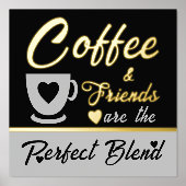 Impressions Dorure Amateur de café de cuisine or noir (Recto)