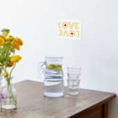 Impressions Dorure "AMOUR" À l'envers mot et coeur rouge (Couchage (Cuisine))