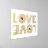 Impressions Dorure "AMOUR" À l'envers mot et coeur rouge (Poser)