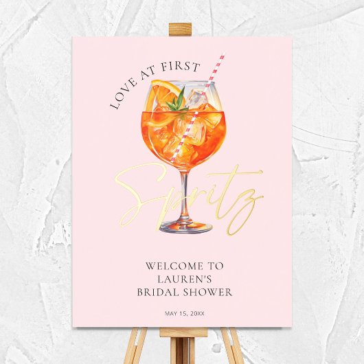 Impressions Dorure Amour à Premier Spritz Enterrement de Vie de Jeune