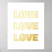 IMPRESSIONS DORURE  AMOVE LOVE LOVE | MUR (Recto)