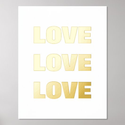 IMPRESSIONS DORURE  AMOVE LOVE LOVE | MUR (Recto)