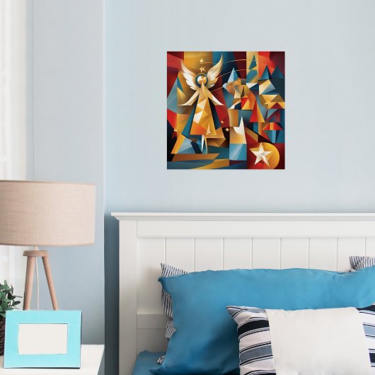 Impressions Dorure Ange de Noël Abstrait (In situ (chambre))