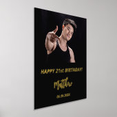 Impressions Dorure Anniversaire de fête en or noir parties scintillan (Poser)