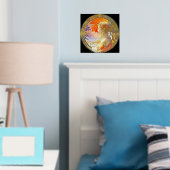 Impressions Dorure Aquarelle vibrante de l'huile de fille Imprimer (In situ (chambre))